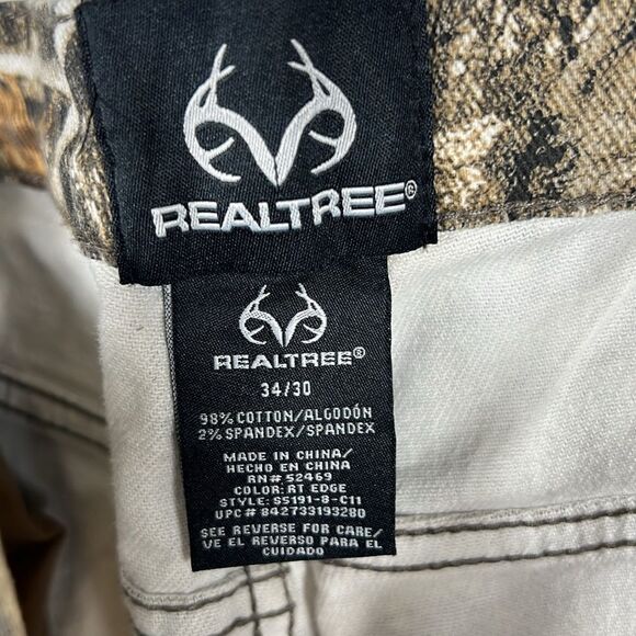 🔥🔥 Camo REALTREE EDGE Hunting Denim Jeans Pants Men Size 34x30 - PERFECT!!! - Picture 10 of 10